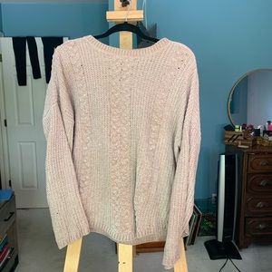super soft light pink sweater